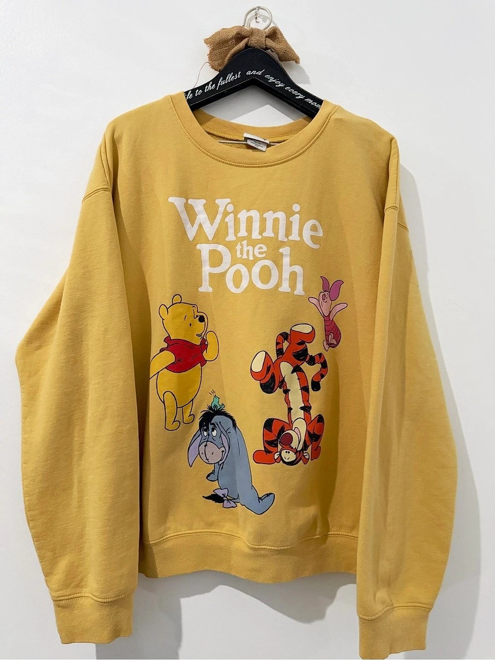 Disney Winnie the Pooh Graphic Sweatshirt in Yellow Size XXL (19)Fit Like XL
